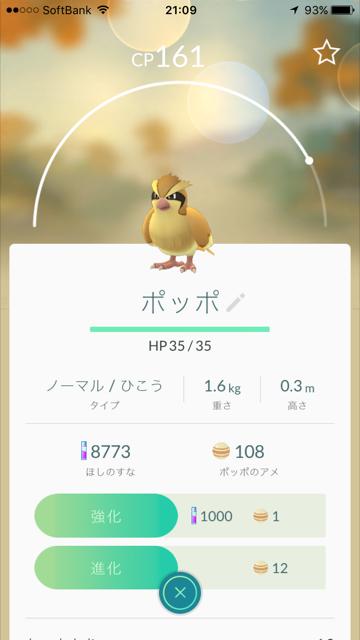 【ポケモンGO】ポッポ進化でEXP稼ぎをやってみた!